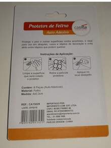 Adhesive Protector Kit 16 Pieces 40 Mm 4 Cm Brown Felt Round Foot Chair ...