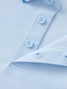 Balabala Children's Short Sleeve T-Shirt 2025 Summer Polo Shirt Boys Quick-Dry Cool - Ice Blue - View 3