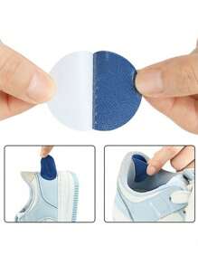 6/12 Pcs(6Pcs/Set)Shoe Heel Repair Patch Kit Self-Adhesive Inside Shoe Patches For Holes, Leather Heel Pads & Shoe Sole Repair – Home Shoe Maintenance Patches Shoe Accessories Shoe Crease Shoe Repair