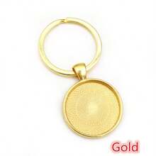 5 pièces/paquet Cadre de pendentif de 25 mm avec cordon de cire, base de cabochon rond vide pour DIY, accessoires de bijoux de collier