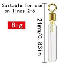 5pcs/Set Silicone Adjustable Fishing Bobber Sliders For Big Fish, Rotational - Multicolor - View 3