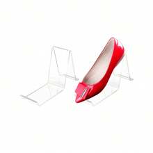 2 pezzi di Rastrelliera trasparente per scarpe in plexiglass, supporto per scarpe in acrilico trasparente