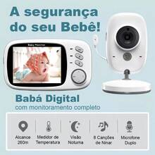 VB603 Baby Monitor Baby Monitor With Monitor 110V/220V White Baby Monitor Home Baby Monitor Wireless Baby Care Device Two-Way Voice Intercom Night Vision - Multicolor - View 7