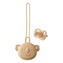 Minimalist Multi-Color Koala Pacifier + Storage Bag Set, Baby Teething & Soothing Toy, Washable Safe Soft Silicone - Multicolor - View 13