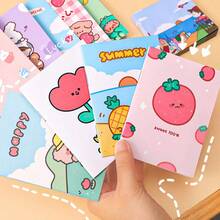 20 Mini Pocket Notebooks, Cartoon Patterns, 16 Sheets/32 Pages, Simple Style, Very Suitable As Rewards And Supplies, Random Notes Gifts In Class, - Multicolor - View 3