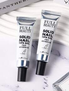 20克透明固体指甲胶，速干强力粘合剂，适用于亚克力指甲、假指甲、按压式指甲、水钻，持久耐用，是美甲工具和用品的理想之选。 - 無色 - 查看 12