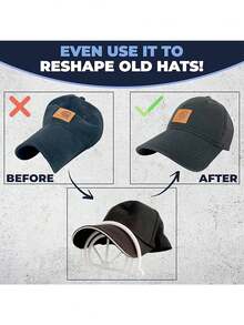 1/3 件帽檐塑形器、帽子折痕塑形工具、帽子成型架 - 彩色 - 查看 5