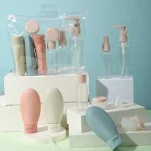 Travel Refillable Bottle Set Spray Lotion Shampoo Shower Gel Tube Bottling Cosmetic Empty Liquid Container Portable Tool Refill