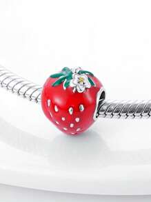 STYFNE 1 pieza de Cuentas colgantes con diseño de frutas y verduras surtidas, adecuado para hacer pulseras y joyas DIY, regalo hecho a mano para mujer en uso diario
