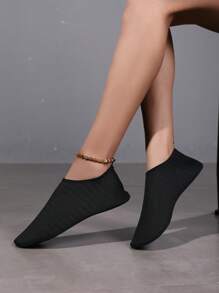 Zapatos de agua negros para mujer, zapatos deportivos y casuales para nadar, zapatos de agua antideslizantes para senderismo, aptos para playa, viajes, yoga, pesca al aire libre