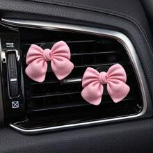 2pcs 4pcs Car Air Conditioning Vent Without Aromatherapy Car Decoration Ornament Cute Bow Car Interior Decoration