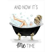 1 幅时尚浴室帆布画北欧美女沐浴海报和印刷品墙壁艺术画适用于客厅家居装饰可选框架 - 彩色 - 查看 19