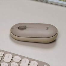 Logitech [Pebble Pebble Mouse] Wireless Bluetooth Ultra-Thin Silent Mouse, Compatible With Apple Mac/IPad, One-Key Multi-Device Switching, High Quality For Office, Home, Coffee Shop, Mobile Work - Grey - View 4