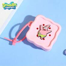 SPONGEBOB 1PC/2PCS SpongeBob SquarePants Officially Licensed SpongeBob DIY Silicone Bag Waterproof Wearproof Coin Purse Headphone Bag Cute Cartoon Carry-On Bag Birthday Gift For Friends Family