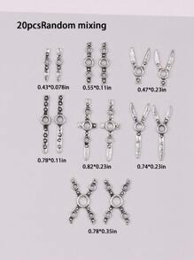 20/30pcsY2k Punk Manicure Decoration Rock Cool Girl Nail Accessories DIY Nail Supplies