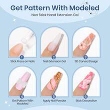 SUPWEE Gel builder sólido para uñas, blanco 60 g/2.1 oz, gel de escultura 3D para arte de uñas, gel duro de mano sin pegajosidad para extensión de uñas, tallado de uñas, patrones 5D, decoración de uñas en relieve, se retira con remojo UV LED - Blanco-60g - Ver 3
