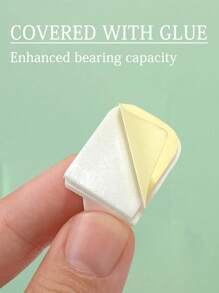 10pcs White Self-Adhesive Hooks, Suitable For Mesh Curtain Rods, Window Hooks For Bathrooms And Kitchens, Curtain Rods
