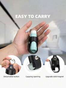 1pc Asthma Inhaler Holder Portable Travel Holder For Adults , Travel Holder L Shaped Inhaler Holder, Protective Travel Portable Mini Case, Lightweight Carrying Case With Carabiner For Adults , Inhaler Not Included (Box Only) Organizer Storage Storage Bag Organization