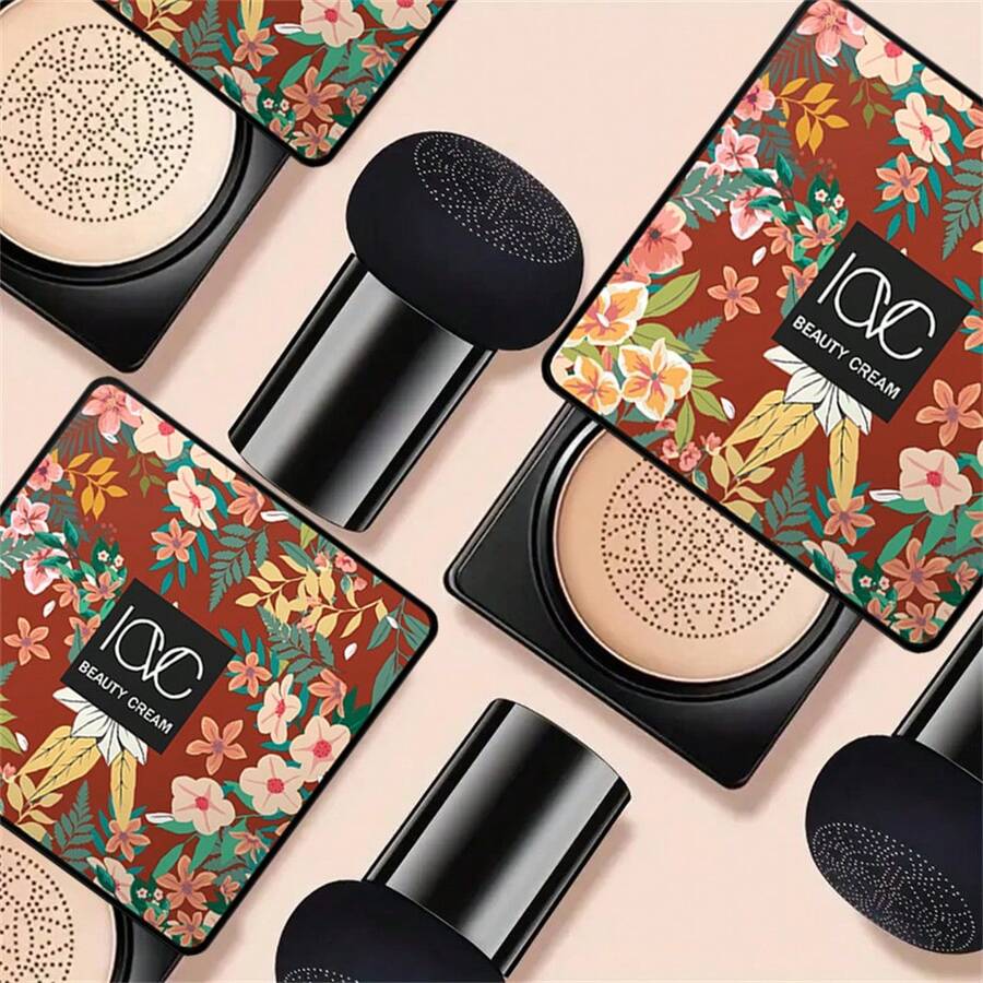 Mushroom Air Cushion CC Cream, Air Cushion BB Cream, Makeup Foundation Concealer Moisturizing And Brightening, Waterproof And Long-Lasting - Multicolor - View 1