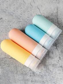 [17 件旅行瓶套装] 防漏硅胶洗漱用品容器 - 可再填充洗发水、乳液和肥皂化妆品瓶，带储物袋 | TSA 认证旅行必需品 17 件旅行瓶套装，便携式可再填充旅行洗漱用品配件，TSA 认证，防漏旅行装容器套装，适用于洗发水护发素乳液液体旅行瓶 - 彩色 - 查看 9