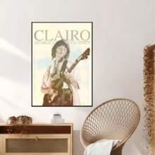 1/3PCS Optional Frame Posters Wall Arts Pop Singer Poster Home Living Room Bedroom Bar Aesthetic Decoration, Wall Art With Frame