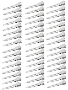 60/40/20/5 PCS Single Prong Curl Clips Black Curl Pins Duckbill Clips Metal Alligator Clips For Hair Extensions Styling - Multicolor - View 4