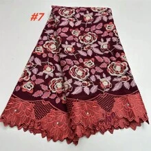 New African African Cotton Lace Fabric 2025 High Quality Nigerian Swiss Voile Lace In Switzerland For Elegant Wedding Dress Sewing