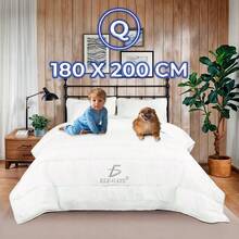 Conjunto de 2 fundas de almohada y edredón blancos - Blanco - Ver 2