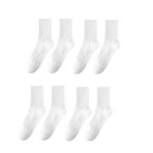 2/4/6/8/10/20 Pares de calcetines de tripulación de unicolor simples para hombres, calcetines deportivos, calcetines para uso diario y exterior, nuevos calcetines de verano para skateboarding, calcetines medianos para hombres