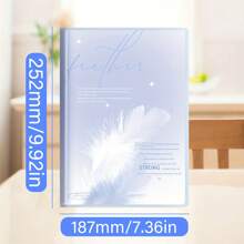1pc, 136 Pages, B5 Waterproof Soft Surface PP Cover Notebook, Colorful Simple Journal, Notebook, Horizontal Line Journal, Notepad For Office, Home, School