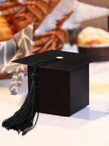 9 peças Caixa de Doces Criativa de Formatura (com adesivos), Lembrancinhas de Festa de Formatura, Caixa de Presente de Formatura 2025, Decoração de Centros de Mesa de Formatura com Borlas, Adequada para Cerimônia e Festa de Formatura