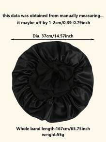 1PC Custom Photo /Pictures Logo Hair Bonnet Plain Satin Caps For Women With Long Elastic Band Stretchy Tie Sleep Night Hats Beauty Shower Cap, A Hair Care Cap And A Satin Nightcap For Women's Care.