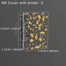 Clear Transparent PVC Cover With 6-Ring Binder For A6A7M5 Notebook,Back To School,School Supplies