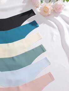 6pcs/Pack Women's V-Shape Waistline Design Seamless Low-Rise Thong Panties, Multiple Colors - Multicolor - View 5