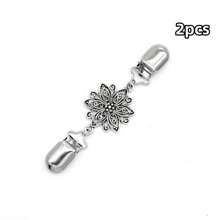 1pc/2pcs/3pcs Vintage Metal Sweater Cardigan Collar Clips, Fashion Shirt/Dress Lapel Pins, Women Non-Slip Clothing Clip, Multi-Functional Laundry Clips, Household & Kitchen Organizer