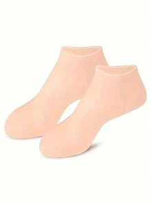 2pcs Moisturizing Soothing Silicone Foot Covers For Cracked Feet. Home Spa Experience, Repair Dry Feet, Suitable For Men And Women, Dry Skin, Rough Skin, Home Foot Care, Can Be Used With Your Favorite Lotions And Creams