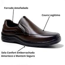 Yakov Leather Men's Orthopedic Dress Shoe Softness - Smooth Coffee - View 1
