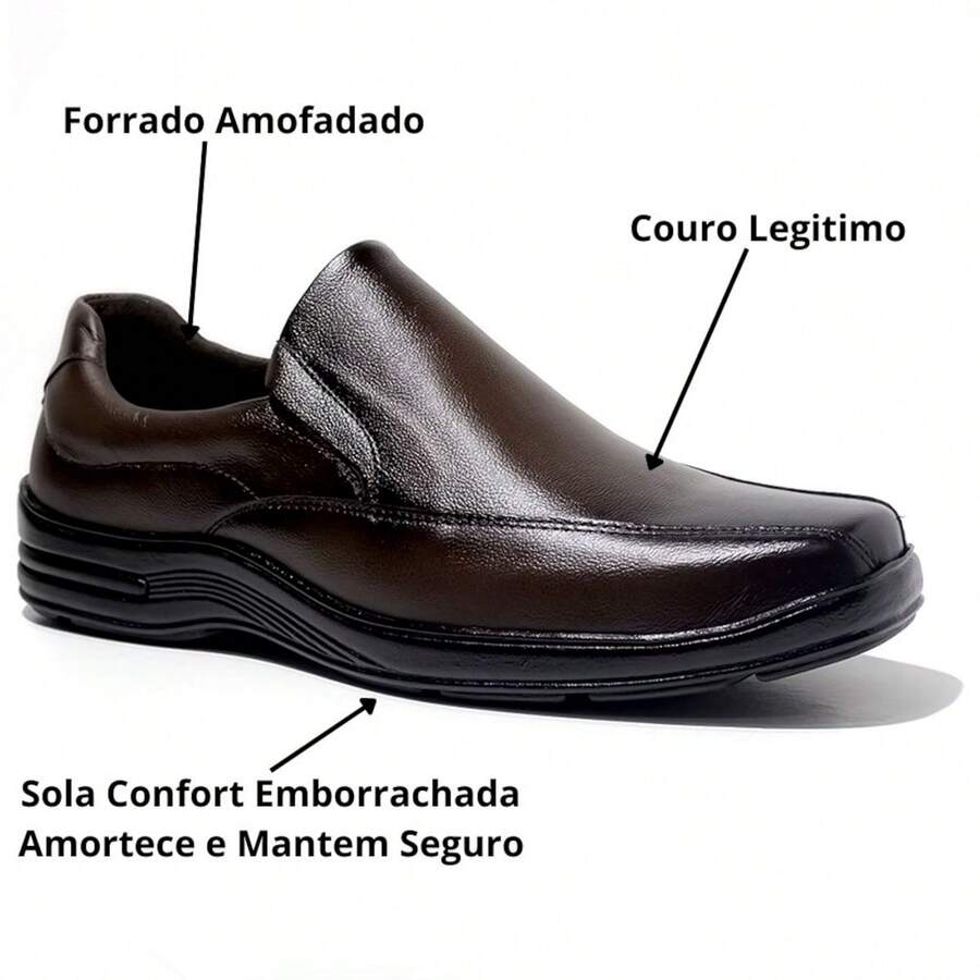 Yakov Leather Men's Orthopedic Dress Shoe Softness - Smooth Coffee - View 1