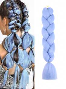 Estensioni per trecce arcobaleno da 24 pollici, capelli sintetici viola professionali, trecce jumbo, estensioni per capelli colorate a gradiente africane per intrecciare all'ingrosso per Ognissanti e Natale
