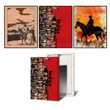 1 pièce Affiche murale sans cadre Red Dead Redemption or Jeu d'affiche de collection de bar Décoration murale de maison de toilette Décor de pièce d'affiche pop vintage avec cadre en option