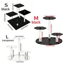 1 bộ kệ trưng bày & lưu trữ bằng Acrylic trong suốt trang trí nhà cửa mùa thu trang trí phòng - Trong sáng - Xem 4