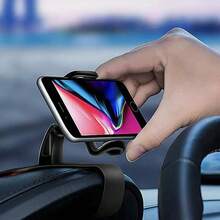 Soporte universal para teléfono móvil en el salpicadero del coche, soporte de navegación en la salida del aire acondicionado - Negro - Ver 4