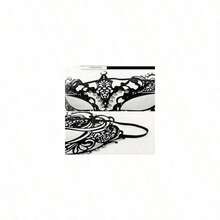 Masks, Lace Orgy Madigara Masks, Party Ballroom Costumes, Party Supplies - màu đen - Xem 6