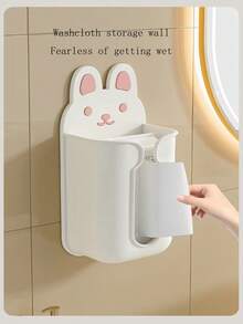 1 Stück wandmontierter Badezimmer Toilettenpapier Box Halter, multifunktionale Gesichtstücher Aufbewahrungsregal für Wohnzimmer, Küche, ohne Bohren erforderlich