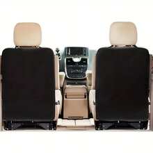 Car Seat Back Protector - Car Interior Kick Pad To Prevent Abrasion, Dirt, Dirt & Stains, Easy To Clean, Black, Car Seat Protection |Car Protective Equipment | Seat Cover, Rear Seat Cover