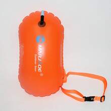 Outdoor Swimming Buoy, Large Air Mouth Easy Inflation Thick PVC With Waist Belt, High Buoyancy Swimming Water Rest Float, Beach Essentials, Beach Accessories, Pool Float - Multicolor - View 9