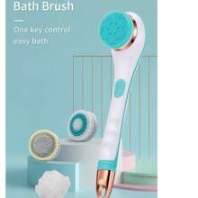 800mAh Cordless Type-C Electric Bath Brush Long Handle Sponges & Scrubbers Top Sell Rechargeable Body Brush Bath Shower Exfoliate Long Handel Waterproof Electric Bath Scrubber Body Cleansing Brush 4 In 1 Set Personal Care & Household Cleaning Bath Supplies