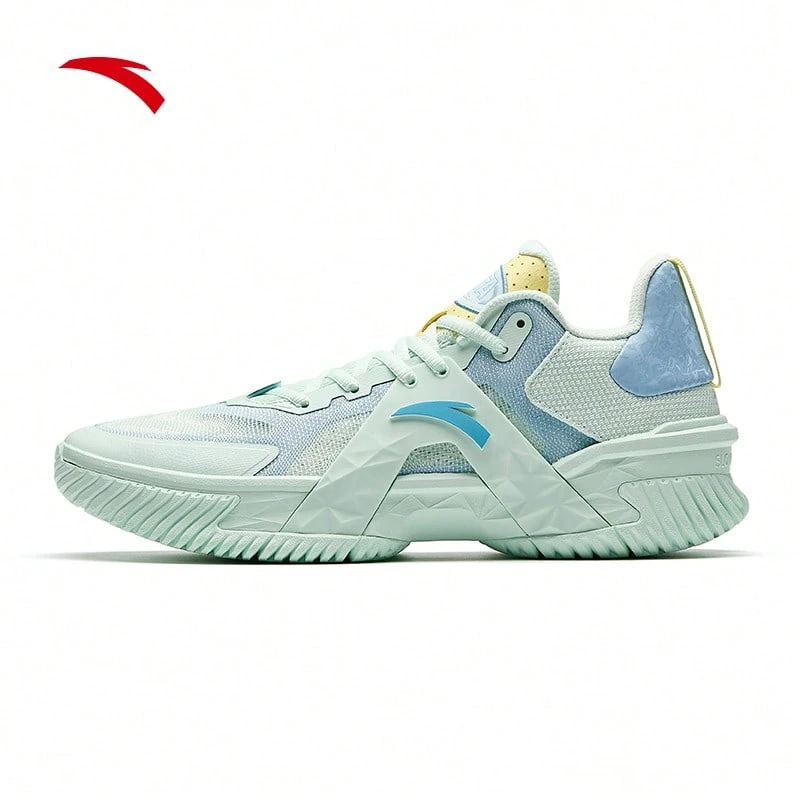 Anta 太空部队5夏季版 | 水泥杀手大底防滑耐磨透气专业篮球鞋，适用于比赛场地 - 曦辰綠/洗澡藍 -2 - 查看 1