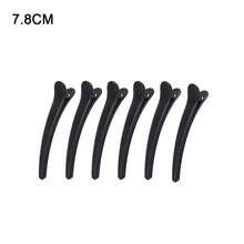 哑光黑色塑料鳄鱼皮发夹，带定位功能，男女适用，返校季、旅行度假必备品，女士发饰