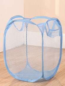 1 件可折叠玩具和娃娃收纳箱、毛绒玩具收纳篮、玩具收纳、透气洗衣容器、玩具和杂物收纳盒、带手柄的大型弹出式洗衣篮、浴室收纳盒、收纳篮、可折叠洗衣篮，适合返校使用 - 彩色 - 查看 19